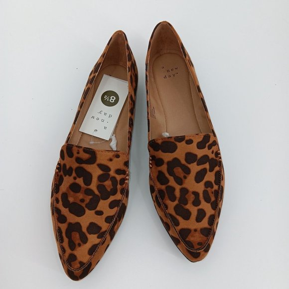 A NEW DAY MICAH LEOPARD POINTY TOE LOAFERS - Picture 15 of 16